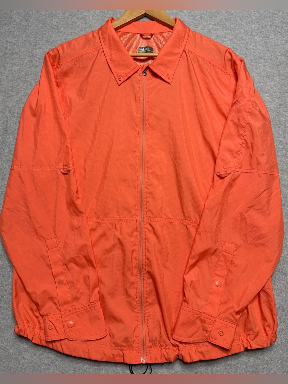 Kokatat Women’s XL Coral Kayak Paddling Windbreaker Vented Full Zip Jacket